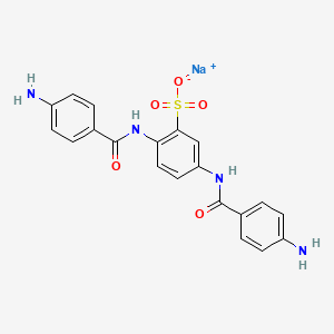 Benzenesulfonic acid, 2,5-bis[(4-aminobenzoyl)amino]-, monosodium salt