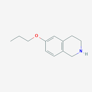 molecular formula C12H17NO B1376704 6-Propoxy-1,2,3,4-tetrahydroisoquinoline CAS No. 1340557-66-5