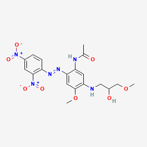 N-[2-[(2,4-Dinitrophenyl)azo]-5-[(2-hydroxy-3-methoxypropyl)amino]-4-methoxyphenyl]acetamide