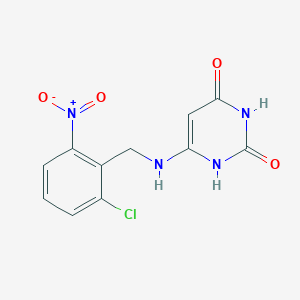 6-[(2-chloro-6-nitrophenyl)methylamino]-1H-pyrimidine-2,4-dione