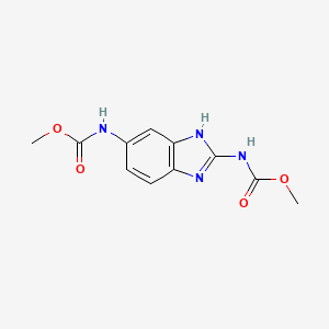 Carbamic acid, 1H-benzimidazole-2,5-diylbis-, dimethyl ester