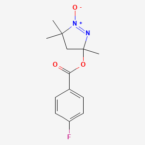 (3,5,5-trimethyl-1-oxido-4H-pyrazol-1-ium-3-yl) 4-fluorobenzoate