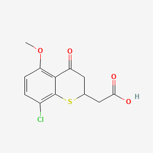 8-Chloro-3,4-dihydro-5-methoxy-4-oxo-2H-1-benzothiopyran-2-acetic acid