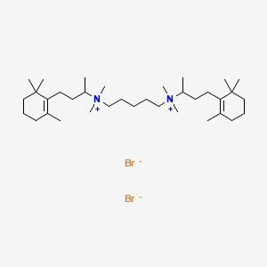 Ammonium, pentamethylenebis(1-methyl-3-(2,6,6-trimethyl-1-cyclohexen-1-yl)propyl)bis(dimethyl-, dibromide, sesquihydrate