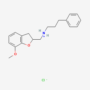 2,3-Dihydro-7-methoxy-N-(3-phenylpropyl)-2-benzofuranmethylamine hydrochloride