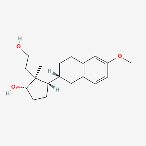 (1S,2S,3S)-2-(2-hydroxyethyl)-3-[(2R)-6-methoxy-1,2,3,4-tetrahydronaphthalen-2-yl]-2-methylcyclopentan-1-ol