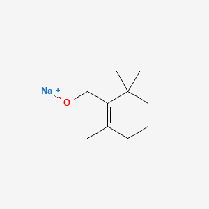 Cyclohexanemethanol, 2,2,6-trimethyl-, didehydro deriv., sodium salt