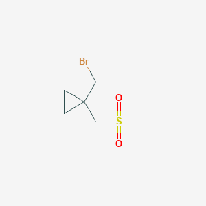 1-(Bromomethyl)-1-(methanesulfonylmethyl)cyclopropane