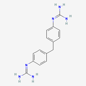 2-[4-[[4-(Diaminomethylideneamino)phenyl]methyl]phenyl]guanidine