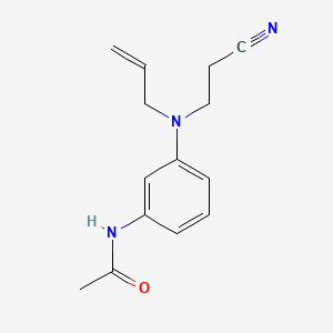 molecular formula C14H17N3O B13767195 Acetamide, N-[3-[(2-cyanoethyl)-2-propenylamino]phenyl]- CAS No. 68877-64-5