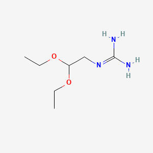 molecular formula C7H17N3O2 B13767196 (2,2-Diethoxyethyl)guanidinium sulphate CAS No. 52225-73-7