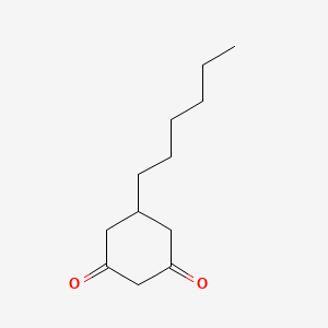 molecular formula C12H20O2 B13767201 5-Hexylcyclohexane-1,3-dione CAS No. 500341-67-3