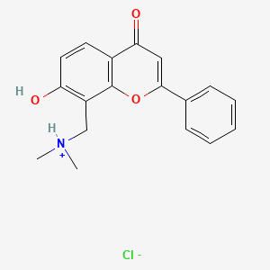 molecular formula C18H18ClNO3 B13767210 8-(Dimethylamino)methyl-7-hydroxyflavone hydrochloride CAS No. 67238-75-9