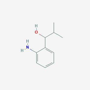 molecular formula C10H15NO B1376723 1-(2-氨基苯基)-2-甲基丙醇 CAS No. 574754-03-3