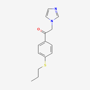 2-(1-Imidazolyl)-4'-(propylthio)acetophenone