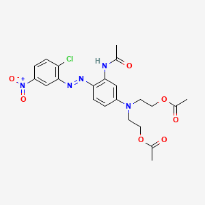 Acetamide, N-[5-[bis[2-(acetyloxy)ethyl]amino]-2-[(2-chloro-5-nitrophenyl)azo]phenyl]-