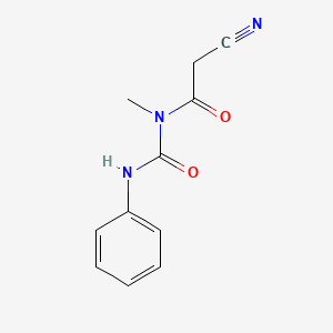 2-cyano-N-methyl-N-(phenylcarbamoyl)acetamide