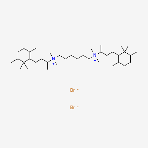 Ammonium, hexamethylenebis(1-methyl-3-(2,2,3,6-tetramethylcyclohexyl)propyl)bis(dimethyl-, dibromide, hydrate