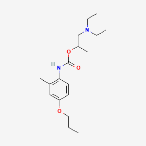 1-(diethylamino)propan-2-yl N-(2-methyl-4-propoxyphenyl)carbamate