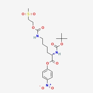 p-Nitrophenyl N2-(tert-butoxycarbonyl)-N6-((2-(methylsulphonyl)ethoxy)carbonyl)-L-lysinate