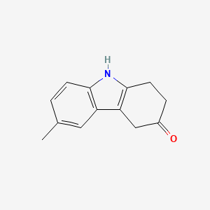 molecular formula C13H13NO B1376736 6-甲基-2,3,4,9-四氢-1H-咔唑-3-酮 CAS No. 1432682-04-6