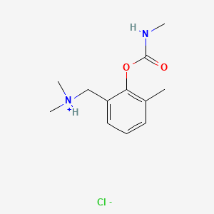 Carbamic acid, N-methyl-, 2-dimethylaminomethyl-6-methylphenyl ester, hydrochloride