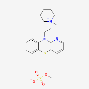 Piperidinium, 1-methyl-1-(2-(10H-pyrido(3,2-b)(1,4)benzothiazin-10-yl)ethyl)-, methyl sulfate