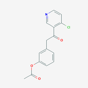 3-Acetoxybenzyl 4-chloro-3-pyridyl ketone