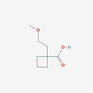 molecular formula C8H14O3 B1376746 1-(2-Methoxyethyl)cyclobutane-1-carboxylic acid CAS No. 1394041-96-3