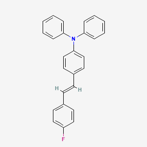 4-[(E)-2-(4-fluorophenyl)ethenyl]-N,N-diphenylaniline