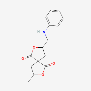 3-Methyl-8-((phenylamino)methyl)-2,7-dioxaspiro(4.4)nonane-1,6-dione