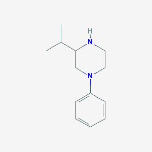 molecular formula C13H20N2 B1376749 1-Phenyl-3-(propan-2-yl)piperazine CAS No. 1512137-63-1