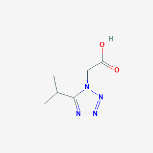 molecular formula C6H10N4O2 B1376750 2-[5-(propan-2-yl)-1H-1,2,3,4-tetrazol-1-yl]acetic acid CAS No. 1267751-57-4