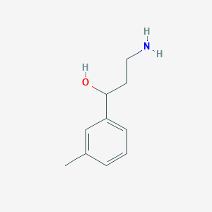 molecular formula C10H15NO B1376752 3-氨基-1-(3-甲基苯基)丙醇 CAS No. 1226363-38-7