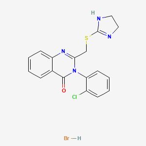 4(3H)-Quinazolinone, 3-(o-chlorophenyl)-2-((2-imidazolin-2-ylthio)methyl)-, monohydrobromide