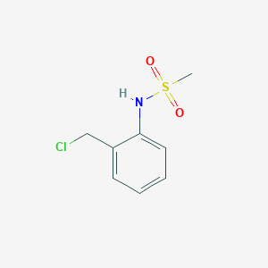 molecular formula C8H10ClNO2S B1376761 N-[2-(氯甲基)苯基]甲磺酰胺 CAS No. 243844-34-0