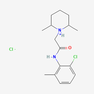 6'-Chloro-2-(2,6-dimethylpiperidino)-o-acetotoluidide, hydrochloride