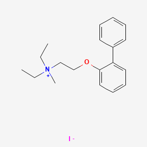 (2-(Biphenylyloxy)ethyl)diethylmethylammonium iodide