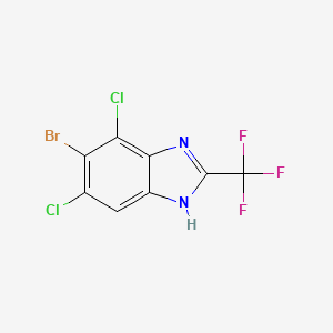 Benzimidazole, 5-bromo-4,6-dichloro-2-(trifluoromethyl)-