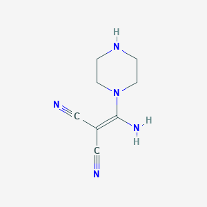 Propanedinitrile,(amino-1-piperazinylmethylene)-(9ci)