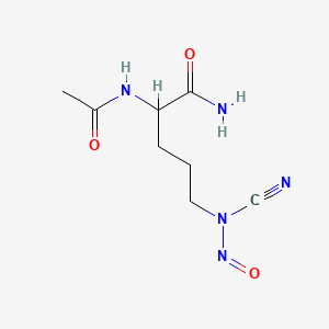 Cyanamide, N-(4-acetamido-4-carbamoylbutyl)-N-nitroso-