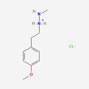 2-(4-methoxyphenyl)ethyl-(methylamino)azanium;chloride