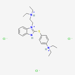 Benzimidazole, 1-(2-(diethylamino)ethyl)-2-((p-(diethylamino)phenyl)thio)-, trihydrochloride, hydrate