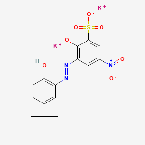 Benzenesulfonic acid, 3-[[5-(1,1-dimethylethyl)-2-hydroxyphenyl]azo]-2-hydroxy-5-nitro-, dipotassium salt