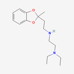 1,2-Ethanediamine, N,N-diethyl-N'-(2-(2-methyl-1,3-benzodioxol-2-yl)ethyl)-