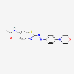 Acetamide, N-[2-[[4-(4-morpholinyl)phenyl]azo]-6-benzothiazolyl]-