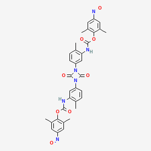 Bis(2,6-dimethyl-4-nitrophenyl) ((2,4-dioxo-1,3-diazetidine-1,3-diyl)bis(6-methyl-3,1-phenylene))biscarbamate