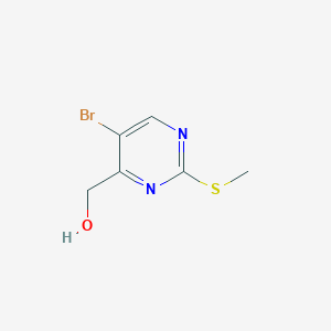molecular formula C6H7BrN2OS B1376787 (5-Bromo-2-(methylthio)pyrimidin-4-yl)methanol CAS No. 944317-70-8