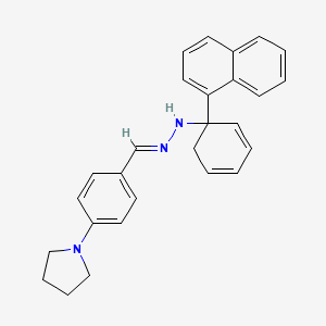 4-(1-Pyrrolidinyl)benzaldehyde 1-naphthylphenylhydrazone