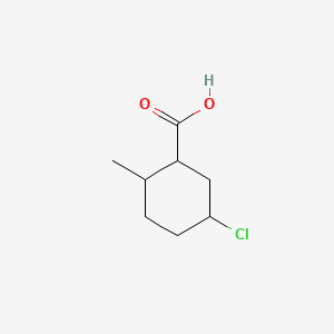 molecular formula C8H13ClO2 B13767911 5-Chloro-2-methylcyclohexanecarboxylic acid CAS No. 67990-01-6